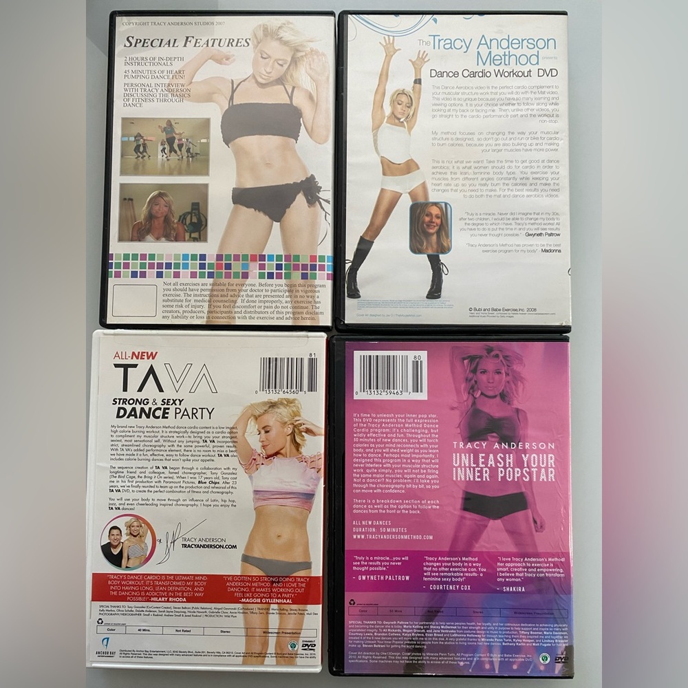 Tracy Anderson Dance Cardio DVDs Set of 4 - Picture 2 of 7